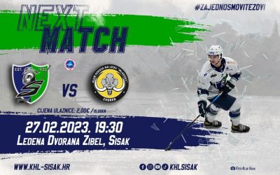 PH 2022./23.  18. kolo KHL SISAK vs KHL Mladost