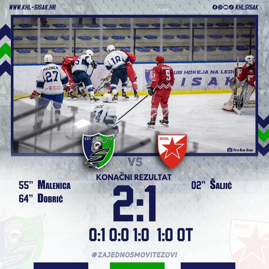 KHL SISAK vs SKHL C. Zvezda (2:1 OT)